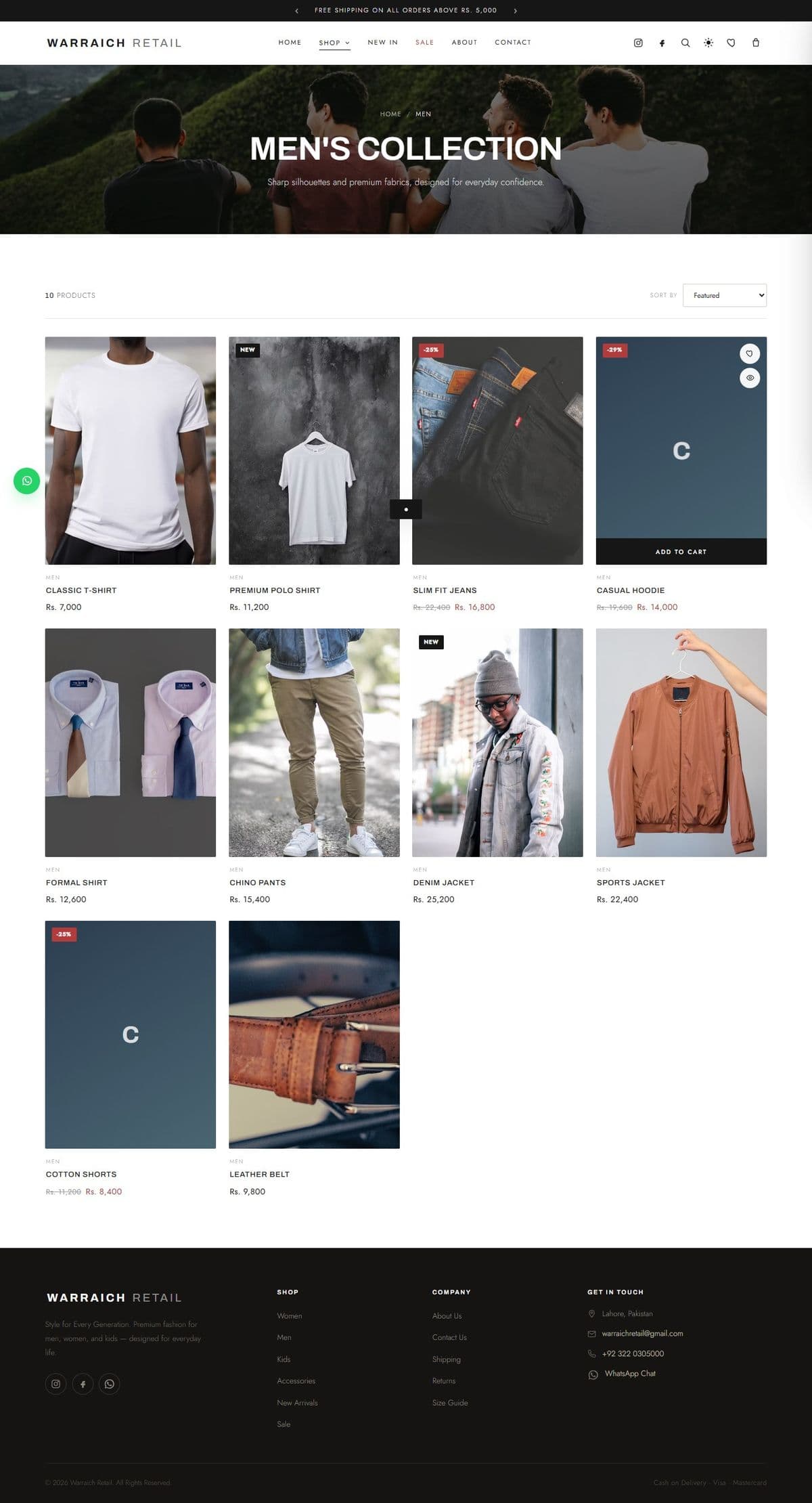 Men's collection