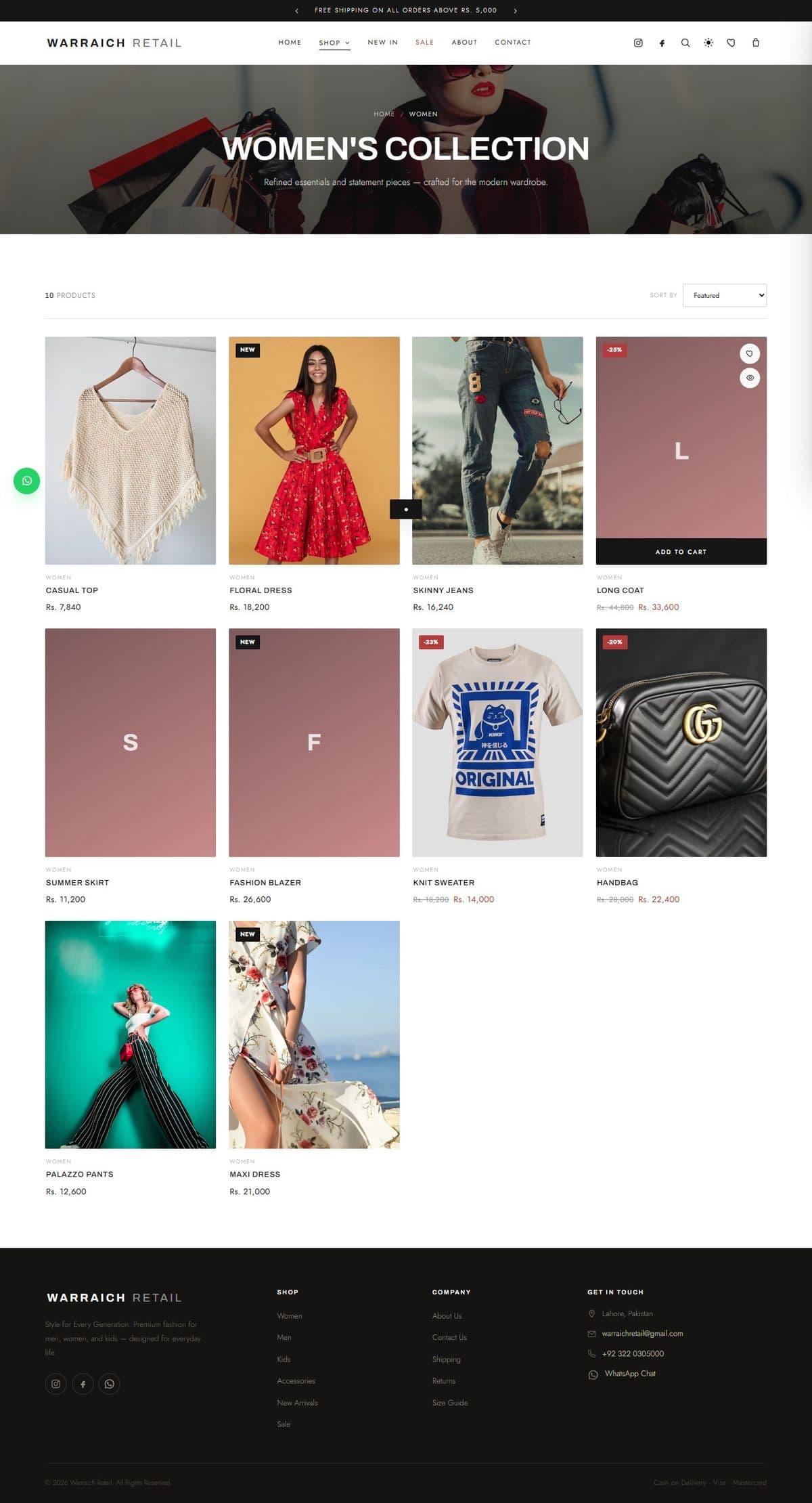 Women's collection